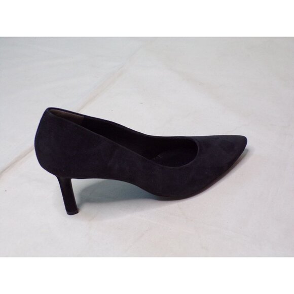 🆕PAUL GREEN Super Soft Pointed Toe Heel Pump Shoes 10 Black Suede - Picture 7 of 10